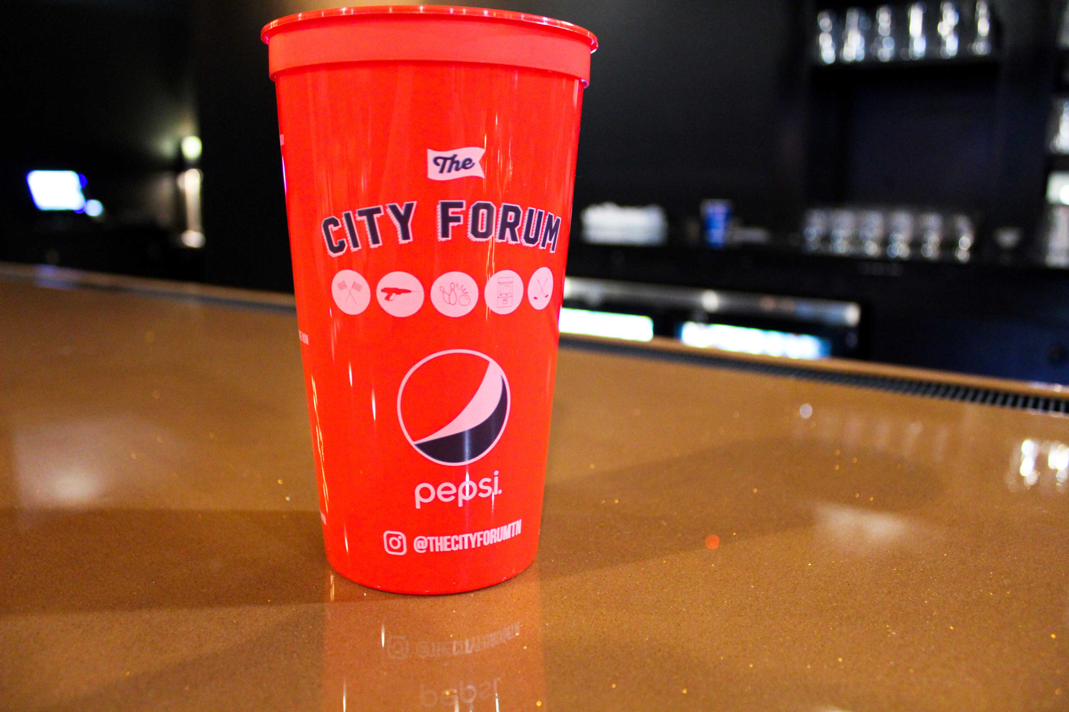 Pints and Pins lounge at The City Forum
