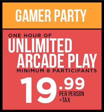 unlimited arcade play birth party